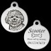 Bichon Frise Engraved 31mm Large Round Pet Dog ID Tag